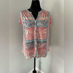 NWOT - Lucky Geometric Top - Size Large